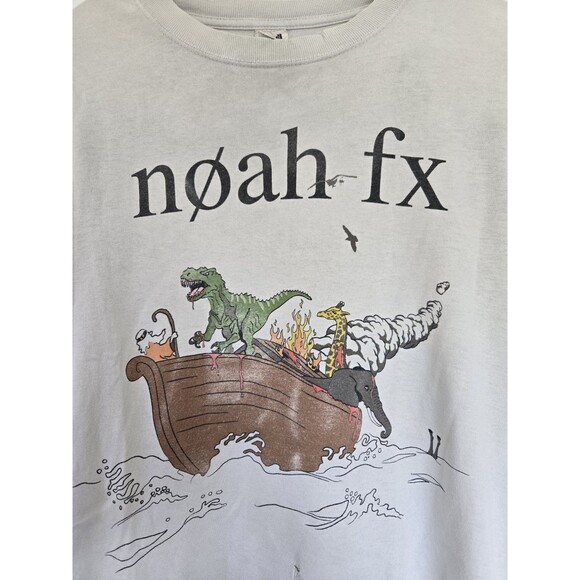 NOFX Noah FX Ark Shirt Mens Small‎ Alternative Punk Band 90s White Vintage Rock - Picture 2 of 9